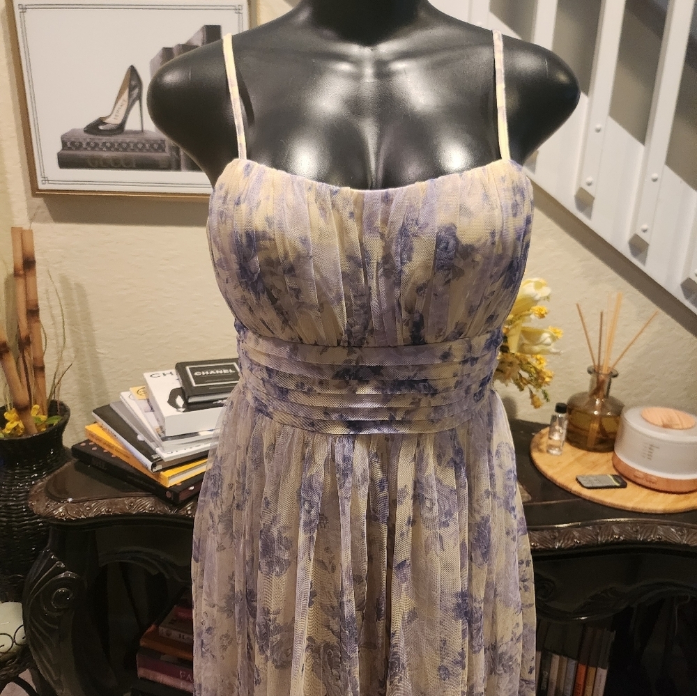 City Studios Tulle Ruffle Gown Dress Size 9/10 NEW - Picture 4 of 7